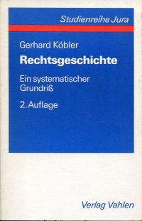 Köbler, Rechtsgeschichte. (Umschlag)