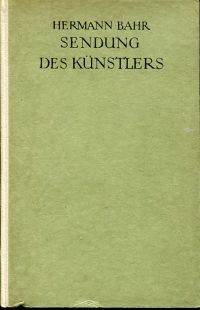 Bahr, Sendung des Künstlers. (Umschlag)