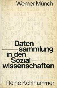 Münch, Datensammlung in den Sozialwissenschaften. (Umschlag)