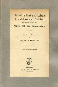 Oppenheim, Nervenkrankheit und Lektüre. (Umschlag)