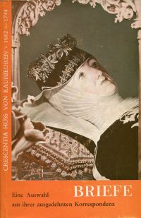 Höss, Briefe von, an und über Crescentia von Kaufbeuren aus der Zeit 1714 - 1750 (Umschlag)