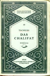 Tschudi, Das Chalifat. (Umschlag)