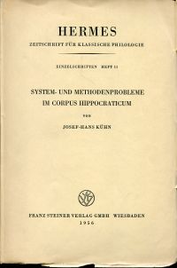 Kühn, System- und Methodenprobleme im Corpus Hippocraticum. (Umschlag)