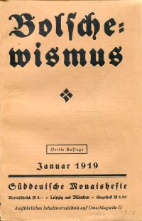 Bolschewismus. (Umschlag)