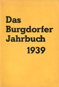 Burgdorfer Jahrbuch 1939, VI. Jahrgang. (Umschlag)