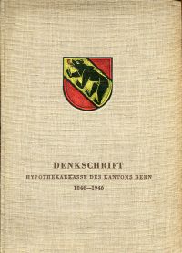 Salzmann, Die Hypothekarkasse des Kantons Bern. (Umschlag)