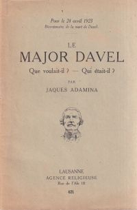 Adamina, Le major Davel. (Umschlag)