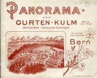 Panorama von Gurten-Kulm bei Bern, 861 Meter über Meer. (Umschlag)