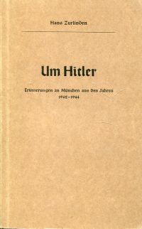 Zurlinden, Um Hitler. (Umschlag)