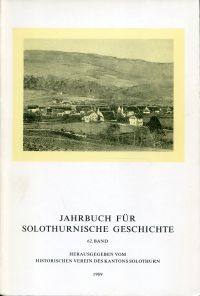 Jahrbuch für Solothurnische Geschichte; 62. Band/1989. (Umschlag)
