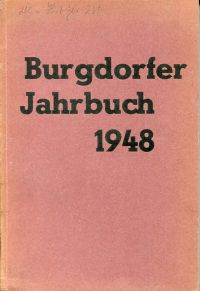 Burgdorfer Jahrbuch, 15. Jahrgang 1948. (Umschlag)