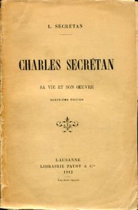 Secrétan, Charles Secrétan. (Umschlag)
