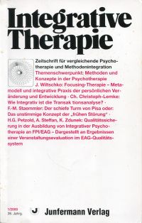 Integrative Therapie, No. 1 (2000) (Umschlag)