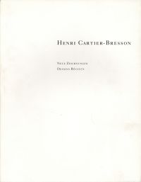 Henri Cartier-Bresson. (Umschlag)