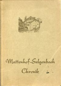 Brechbühl, Mattenhof-Sulgenbach Chronik. (Umschlag)