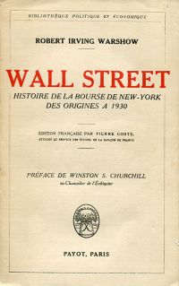 Warshow, Wall Street. (Umschlag)