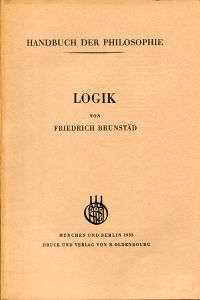 Brunstäd, Logik. (Umschlag)