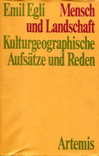 Egli, Mensch und Landschaft. (Umschlag)