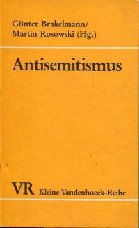Brakelmann, Antisemitismus. (Umschlag)