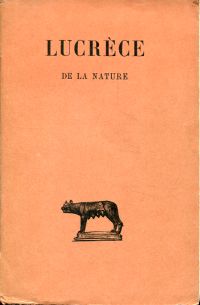 Lucretius Carus, De la nature, Livre I - VI. (Umschlag)