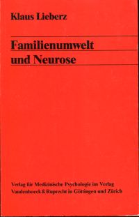 Lieberz, Familienumwelt und Neurose. (Umschlag)