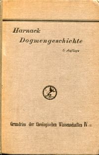 Harnack, Dogmengeschichte. (Umschlag)