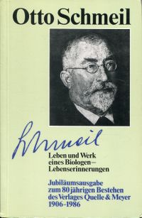 Schmeil, Leben und Werk eines Biologen. (Umschlag)