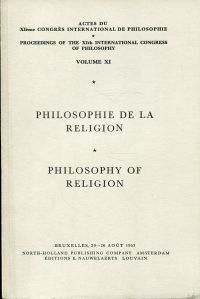 Actes du XIème Congrès International de Philosophie, Bruxelles, 20 - 26 août 195 (Umschlag)