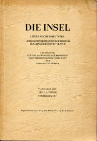 Stünzi, Die Insel. (Umschlag)