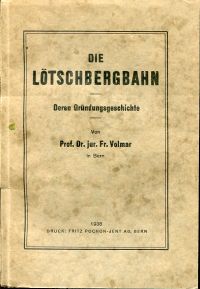 Volmar, Die Lötschbergbahn. (Umschlag)