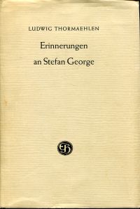 Thormaehlen, Erinnerungen an Stefan George. (Umschlag)