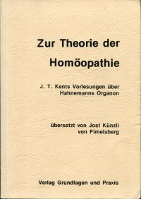 Kent, Zur Theorie der Homöopathie. (Umschlag)