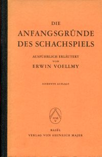 Voellmy, Die Anfangsgründe des Schachspiels. (Umschlag)