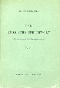 Klimenko, Das russische Sprichwort. (Umschlag)