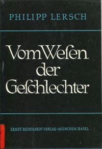 Lersch, Vom Wesen der Geschlechter. (Umschlag)