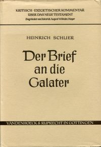 Schlier, Der Brief an die Galater. (Umschlag)