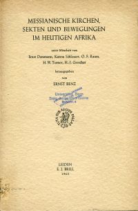 Benz, Messianische Kirchen, Sekten und Bewegungen im heutigen Afrika. (Umschlag)