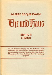 Quervain, Ehe und Haus. (Umschlag)