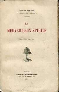 Roure, Le Merveilleux spirite. (Umschlag)