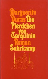 Duras, Die Pferdchen von Tarquinia. (Umschlag)