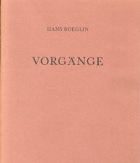 Boeglin, Vorgänge. (Umschlag)