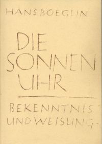 Boeglin, Die Sonnenuhr. (Umschlag)