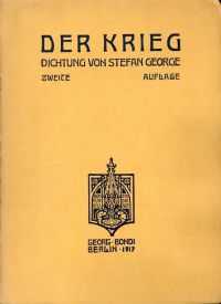 George, Der Krieg. (Umschlag)