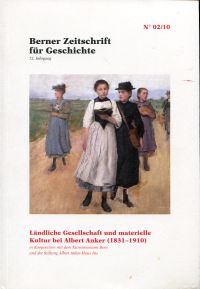 Ländliche Gesellschaft und materielle Kultur bei Albert Anker (1831-1910). (Umschlag)