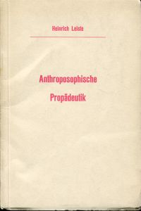 Leiste, Anthroposophische Propädeutik. (Umschlag)