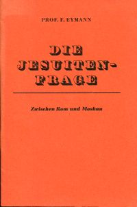 Eymann, Die Jesuitenfrage. (Umschlag)