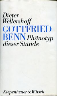 Wellershoff, Gottfried Benn. (Umschlag)