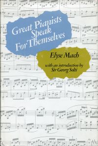 Mach, Great pianists speak for themselves. (Umschlag)