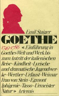 Staiger, Goethe. (Umschlag)