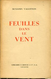 Vallotton, Feuilles dans le vent. (Umschlag)